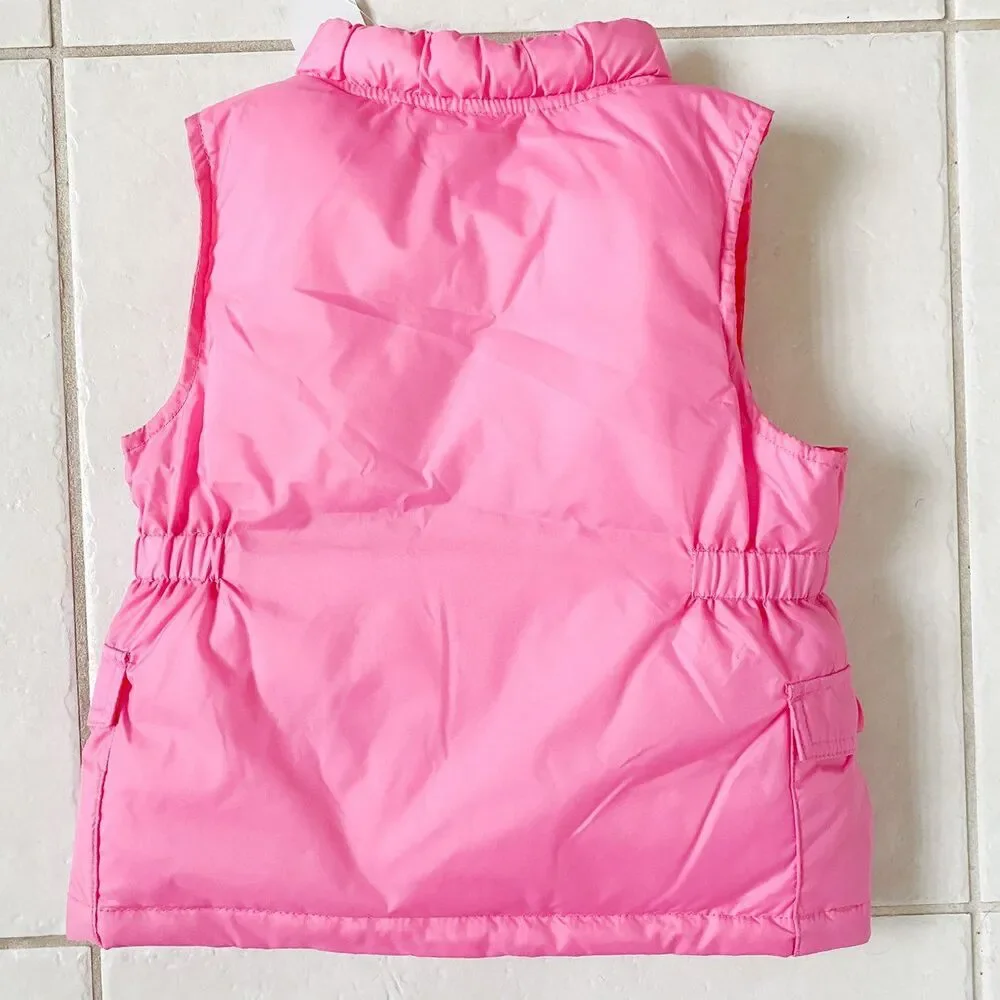 Pink Puffer Vest Gymbore New with Tags